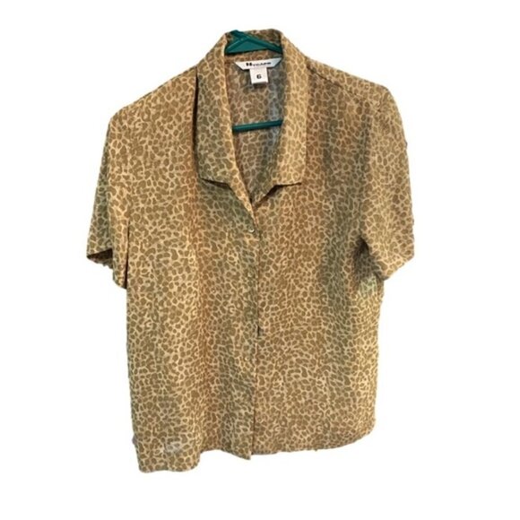 🔴SOLD🔴 Nygard cheetah blouse - Picture 1 of 3